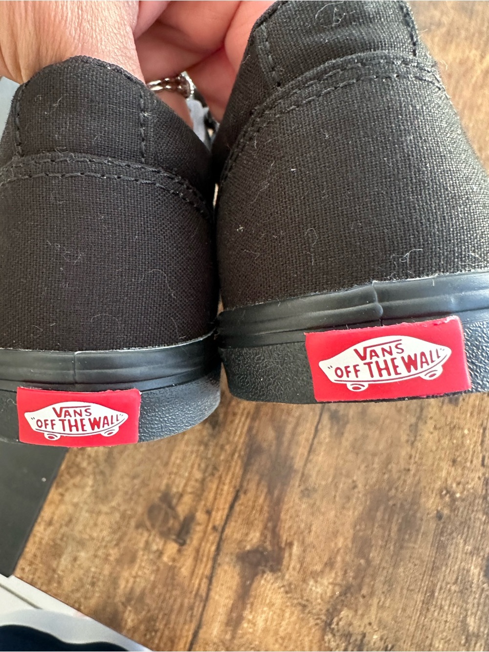 Vans Women's Black Canvas Low-Top Sneakers - Picture 5 of 6